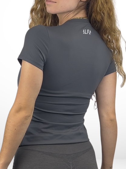 T-SHIRT MOTION GRIS