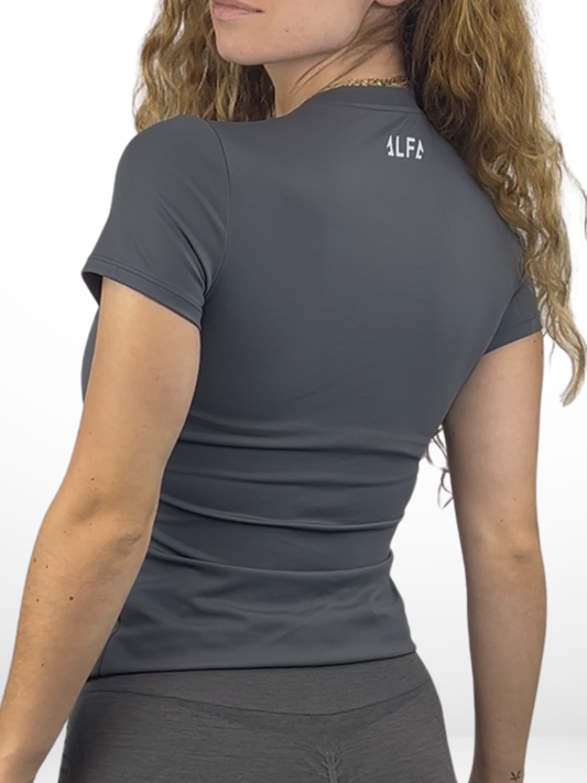 T-SHIRT MOTION GRIS