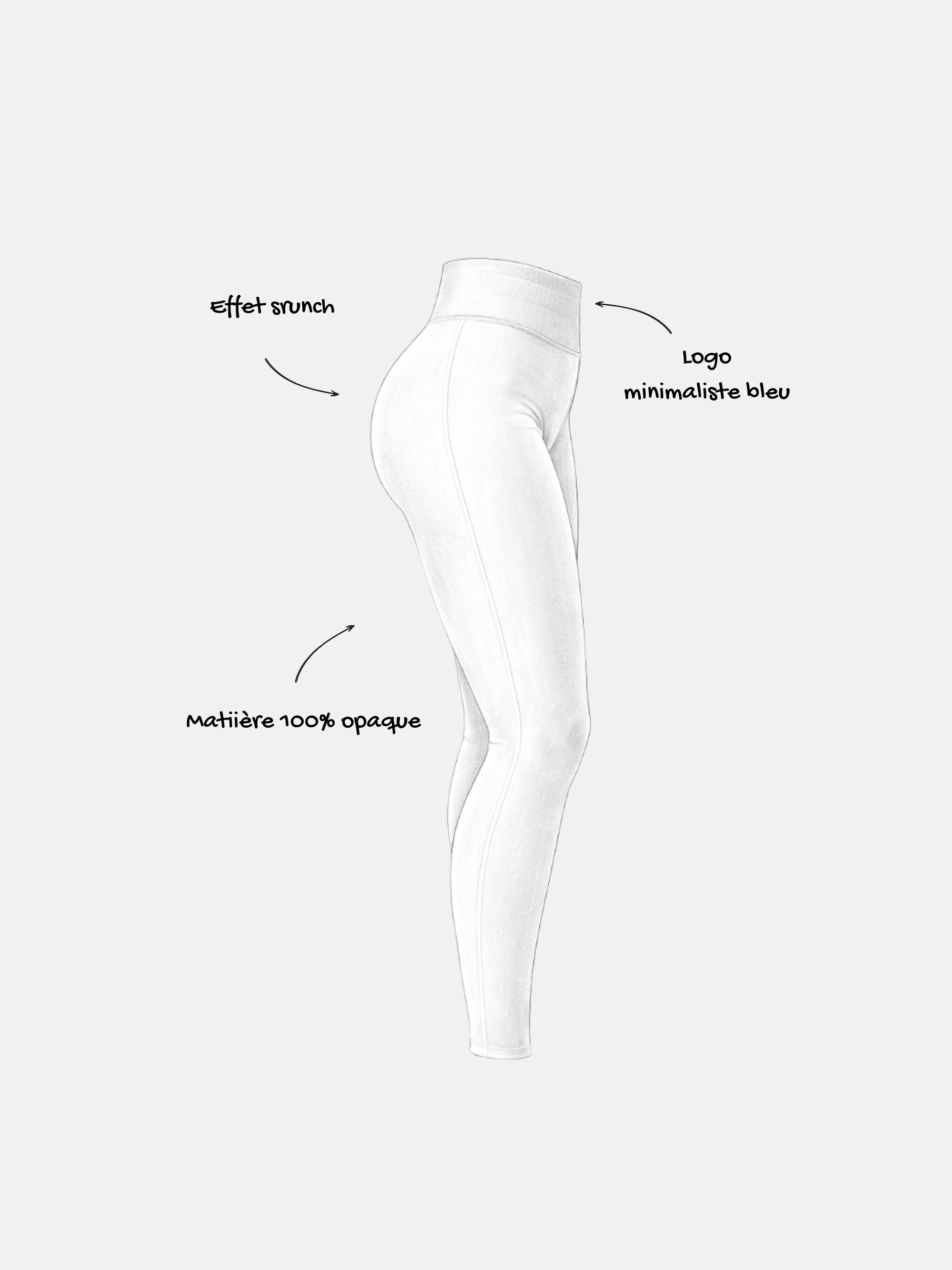 Legging NOVA BLEU - croquis