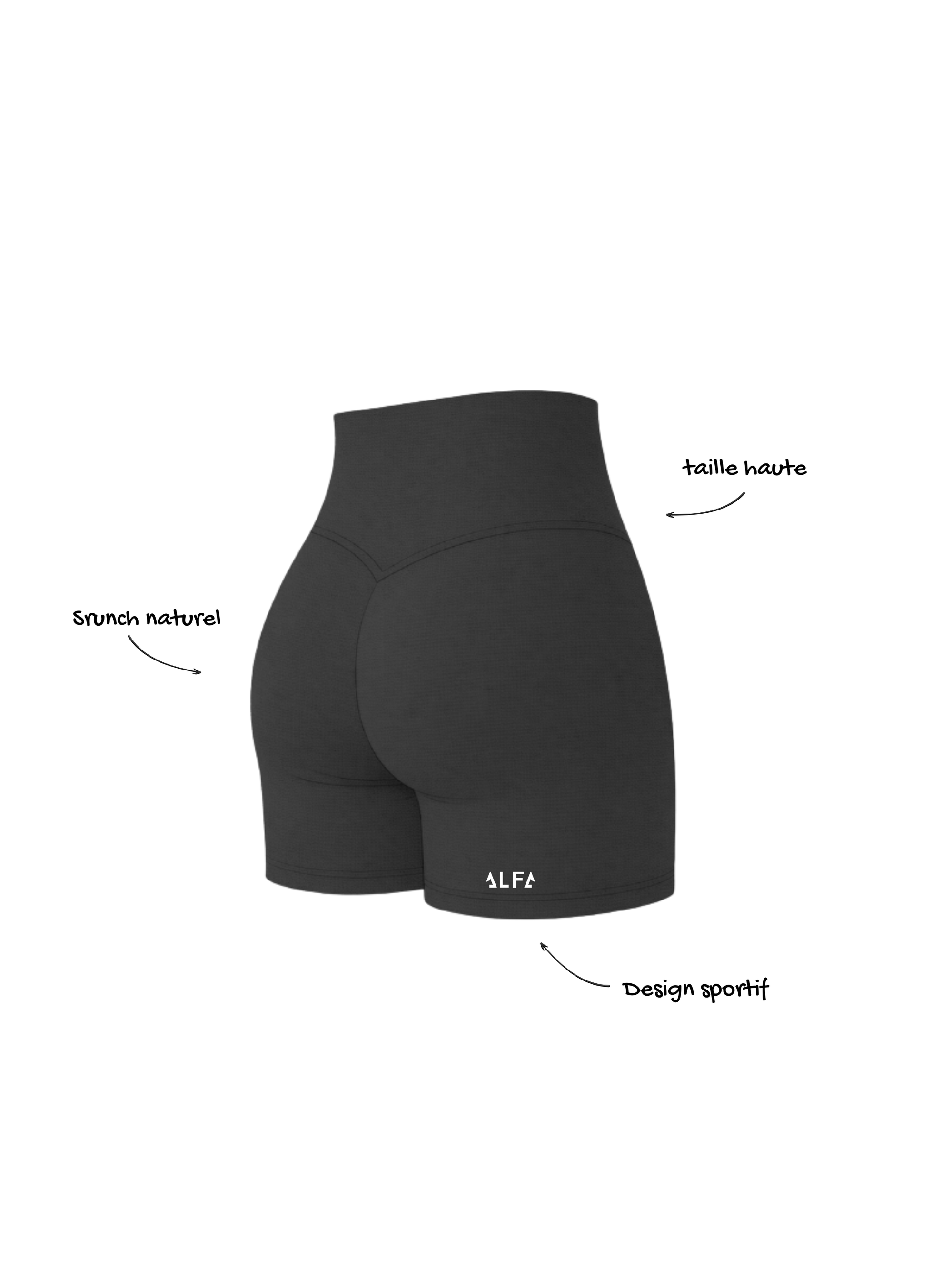 SHORT PEAKFIT NOIR - version couleur